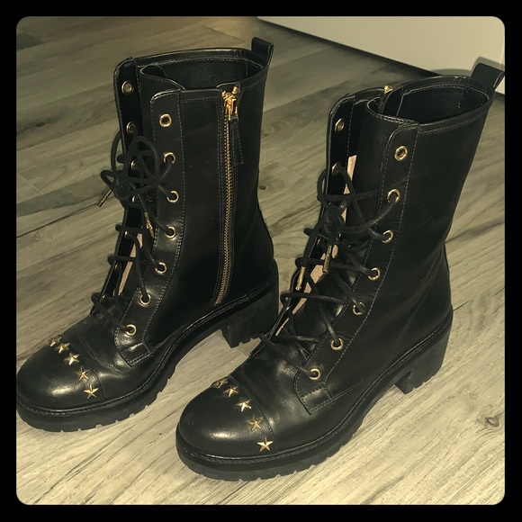 Michael Kors Cory Star Studded Combat Boot - Picture 1 of 7
